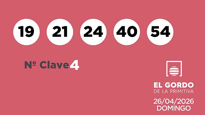 SELAE - Sorteo de la Lotería Gordo de la Primitiva del 26/04/2026