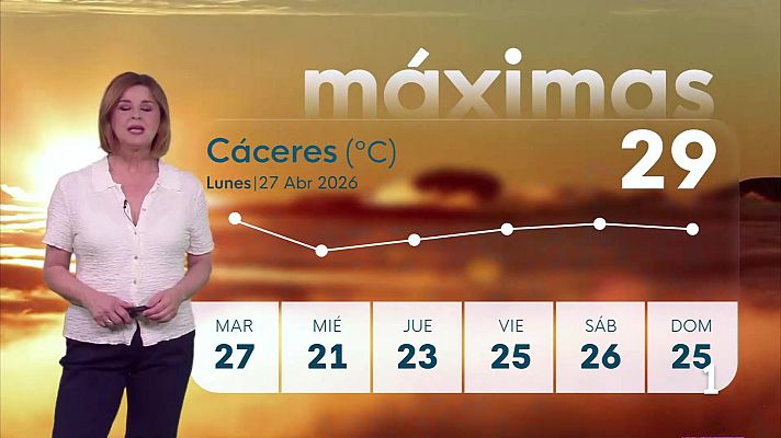Noticias de Extremadura - El tiempo en Extremadura - 27/04/2026