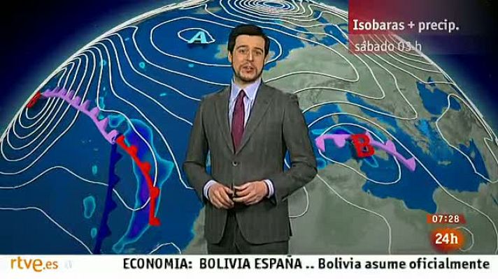 El tiempo - Fuertes lluvias en La Palma y El Hierro y viento en Baleares y Estrecho