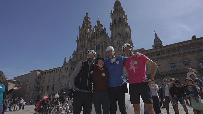 Telexornal - Galicia - Percorre o Camiño de Santiago para promover a investigación oncolóxica