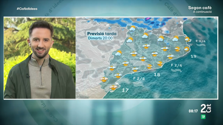 El temps - Dimarts enterbolit, càlid i amb menys ruixats, però amb canvis a la vista