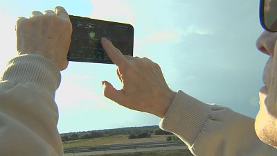 Hacemos un ensayo de observación del eclipse en Aranda de Duero, Burgos