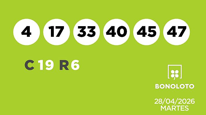 SELAE - Sorteo de la Lotería Bonoloto y Euromillones del 28/04/2026