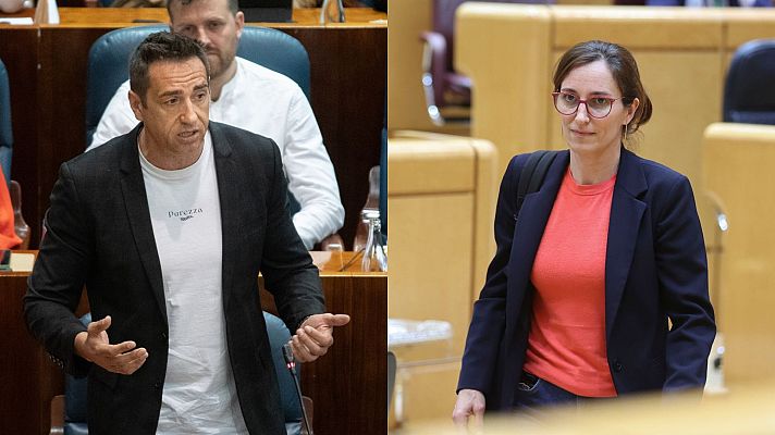 Telediario 2 - Mónica García y Emilio Delgado se enzarzan por la candidatura de Más Madrid y la votación