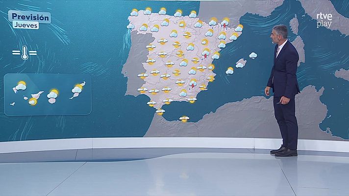 El tiempo - Chubascos y tormentas que afectarán a regiones del centro y oeste