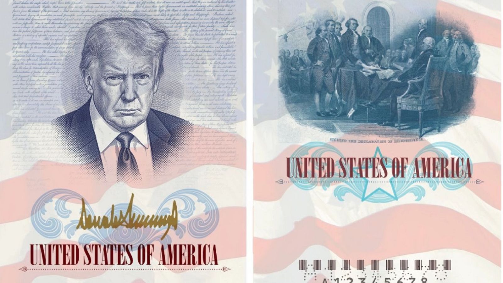 El rostro de Donald Trump aparecerá en los pasaportes estadounidenses