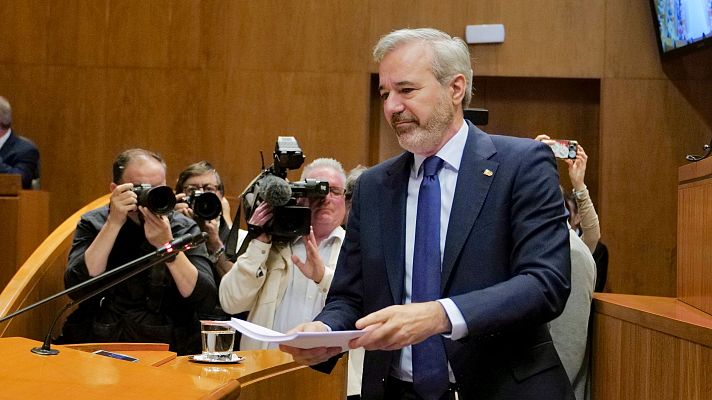 La tarde en 24h - Azcón, reelegido presidente de Aragón con los votos del PP y de Vox