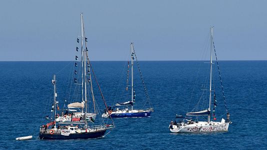 Israel detiene a alrededor de 175 activistas de la Flotilla rumbo a Gaza tras interceptar m�s de una veintena de naves