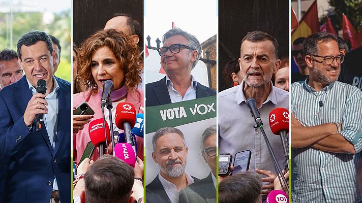 Telediario 1 - Las manifestaciones del 1 de mayo se cuelan en la campaña electoral de Andalucía
