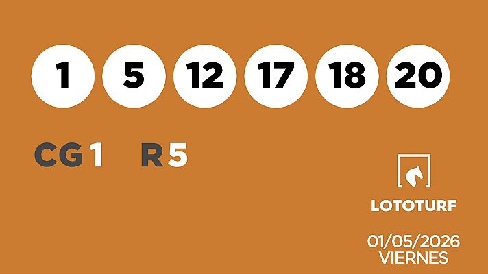 SELAE - Sorteo de Lotería Lototurf: 01/05/2026