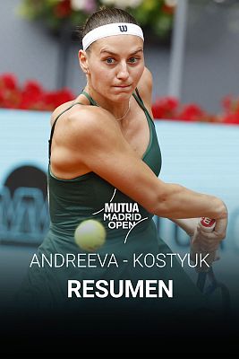 Resumen y mejores momentos del partido Mirra Andreeva - Marta Kostyuk, final del WTA Mutua Madrid Open