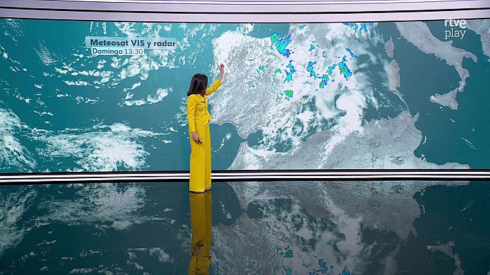 El tiempo - Precipitaciones con tormenta en tercios norte y este peninsular