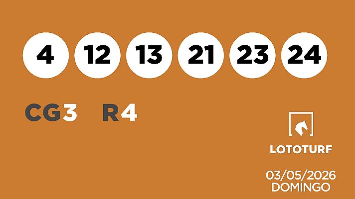 SELAE - Sorteo de Lotería Lototurf: 03/05/2026