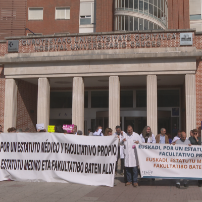 Telenorte - País Vasco - Los médicos en huelga explican su situación en el Parlamento Vasco