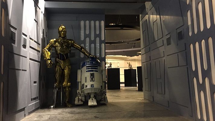 Telediario 1 - Se inaugura en Madrid una exposición con más de 600 objetos de 'Star Wars'