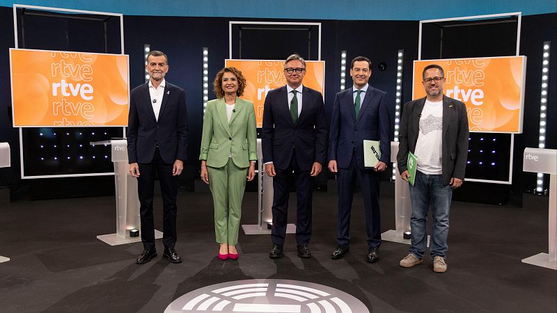 Los candidatos a la Presidencia de la Junta de Andaluc�a piden el voto en el minuto de oro en el debate de RTVE - Especiales informativos | Ver