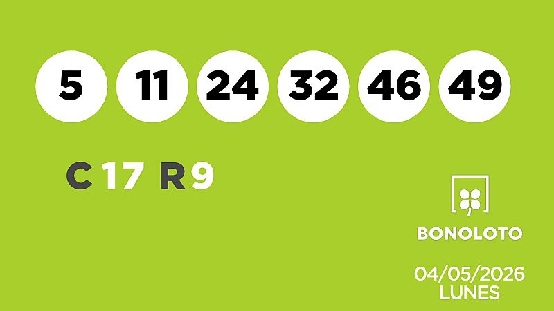 Sorteo de la Lotería Bonoloto del 04/05/2026 - Ver ahora