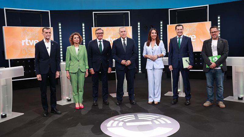 Así ha sido el primer debate por las elecciones en Andalucía en RTVE - La hora de La 1 | Ver