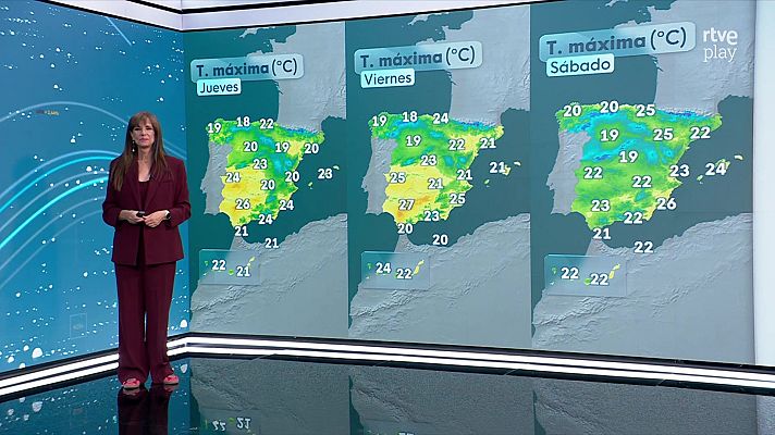 El tiempo - Las máximas descenderán en el cuadrante nordeste peninsular, pocos cambios en el resto