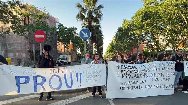 L'Informatiu - Els docents inicien les mobilitzacions de final de curs amb protestes arreu de Catalunya