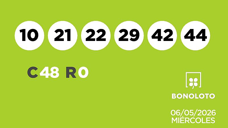 Sorteo de la Lotería Bonoloto del 06/05/2026 - Ver ahora