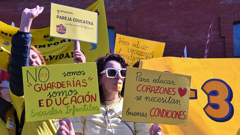 Huelga de trabajadores de educación infantil - Noticias de Castilla y León | Ver