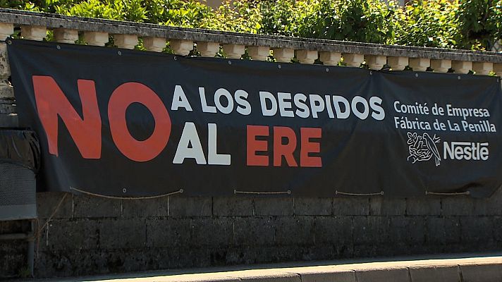 TeleCantabria - Preocupación en Cayón por los despidos en la fábrica de Nestlé en La Penilla
