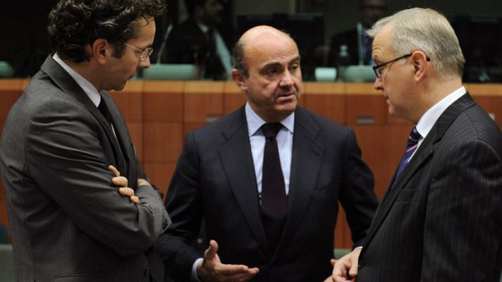 Telediario 1 - El Eurogrupo evalúa el cumplimiento de España de las condiciones del rescate de la banca