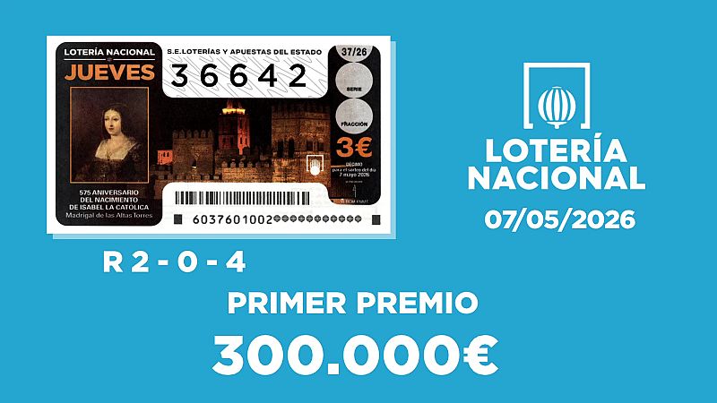 Sorteo de la Lotería Nacional del 07/05/2026 - Ver ahora