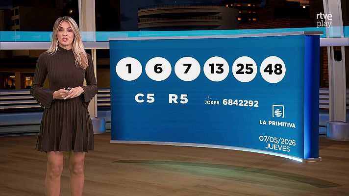 Loterías - Sorteo de la Lotería Nacional, Bonoloto, Primitiva y Jóker del 07/05/2026