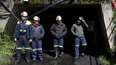 Los mineros de Miura comienzan su marcha hacia Oviedo - Panorama Regional | Ver