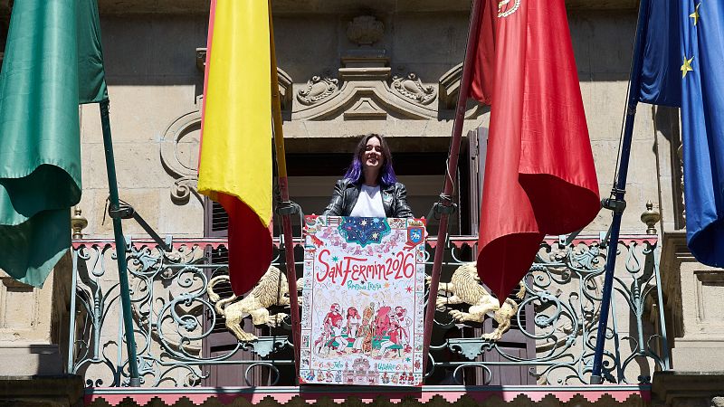 El cartel de San Fermín 2026 despierta muchas simpatías entre la ciudadanía de Pamplona - Telenavarra | Ver
