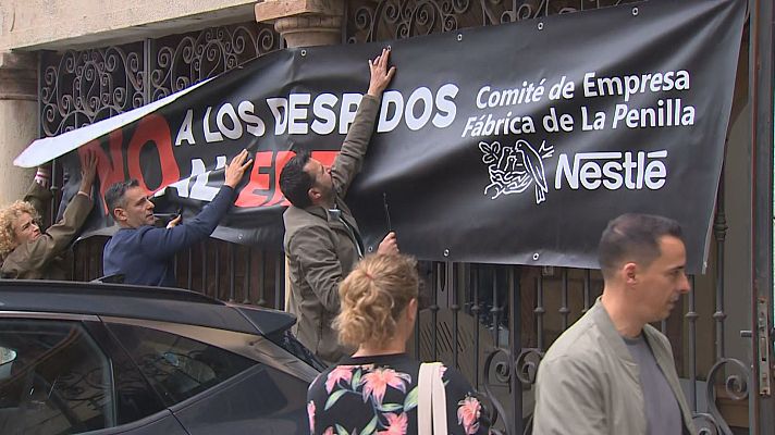 TeleCantabria - El Comité de Empresa de Nestlé de La Penilla convoca paros