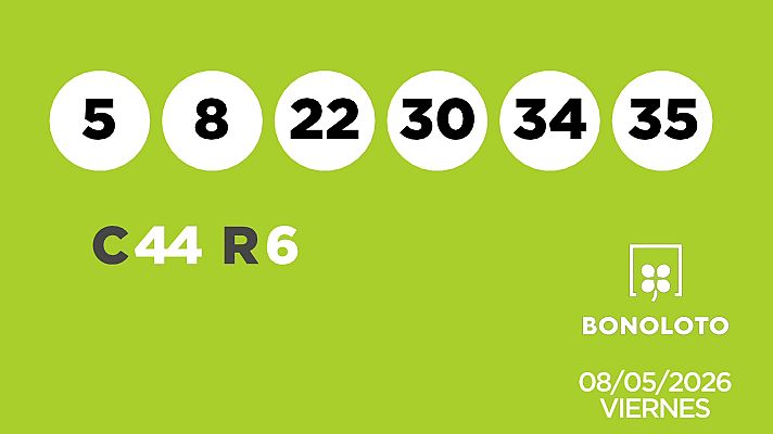 SELAE - Sorteo de la Lotería Bonoloto y Euromillones del 08/05/2026