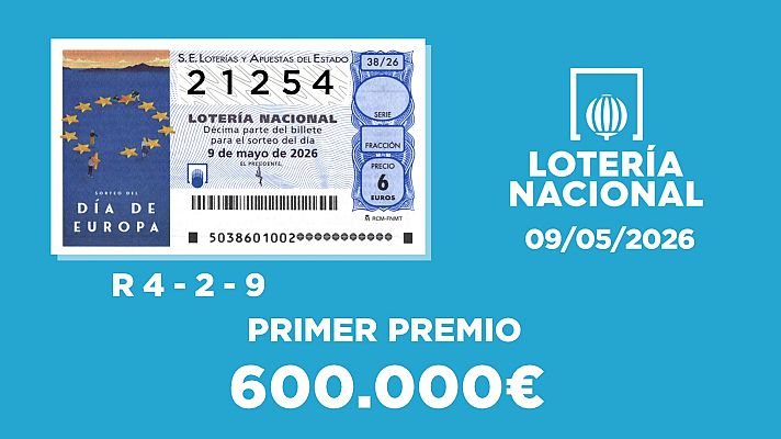 SELAE - Sorteo de la Lotería Nacional del 09/05/2026