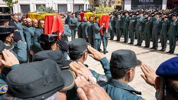 Huelva despide a los dos agentes de la Guardia Civil fallecidos en la persecuci�n de una narcolancha