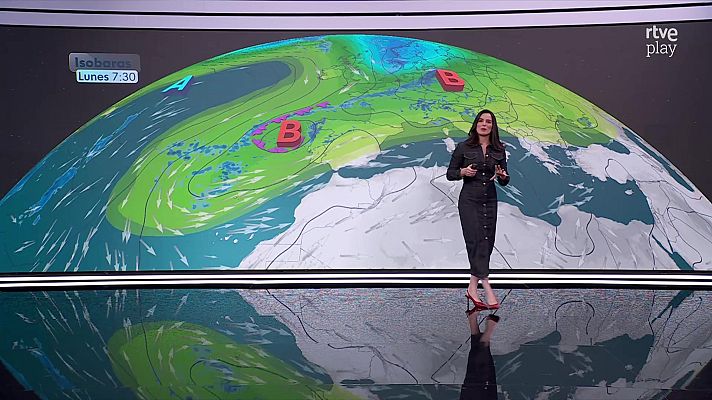 El tiempo - Chubascos y tormentas fuertes en el extremo oriental del Cantábrico y en el oeste de Galicia