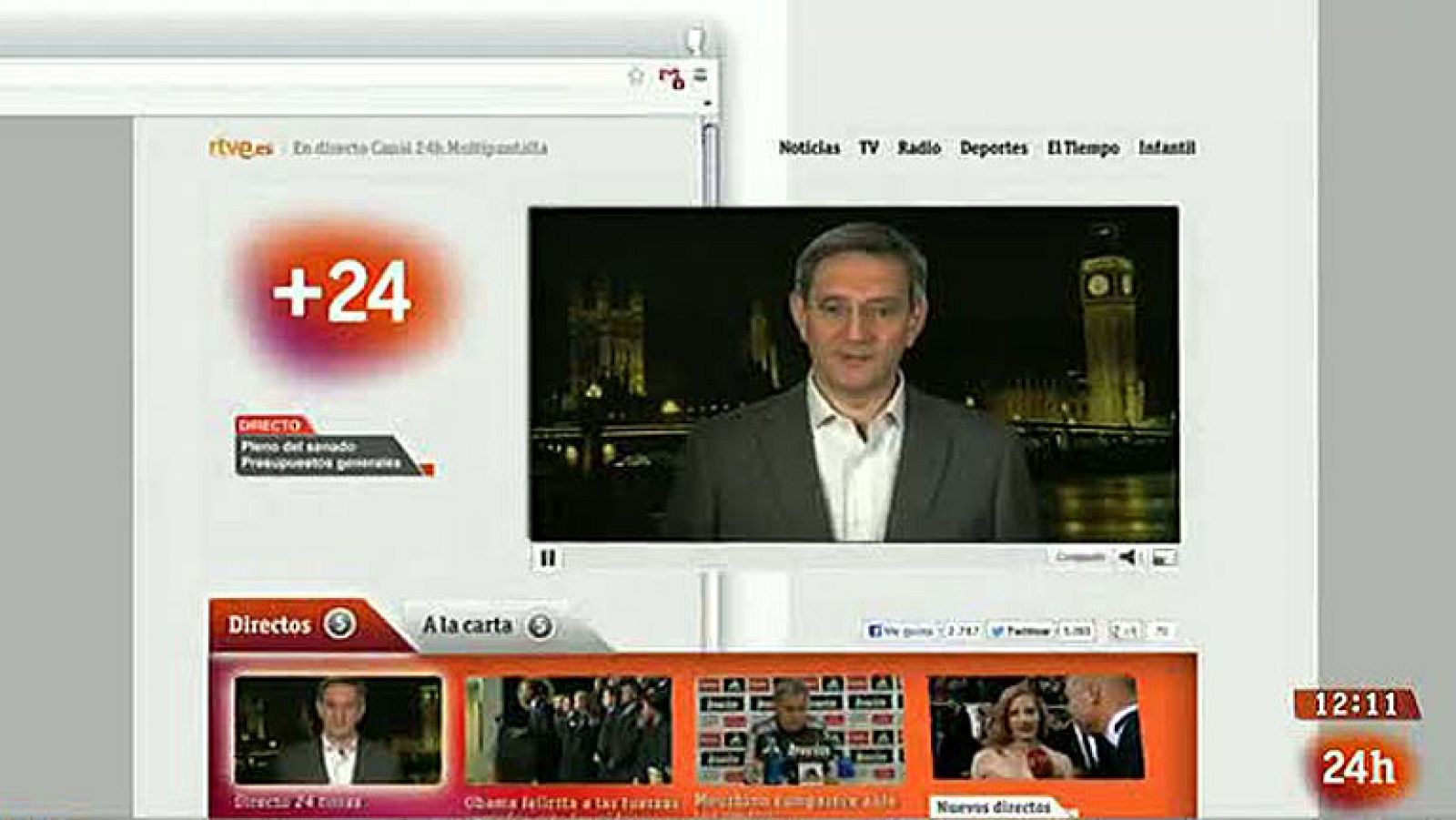 Cómo usar el nuevo servicio +24 del canal 24 horas y RTVE.es - Informativo 24h | Ver