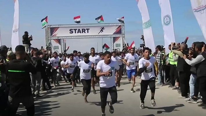 Los Deportes de La1 - La maratón de Palestina regresa dos años después