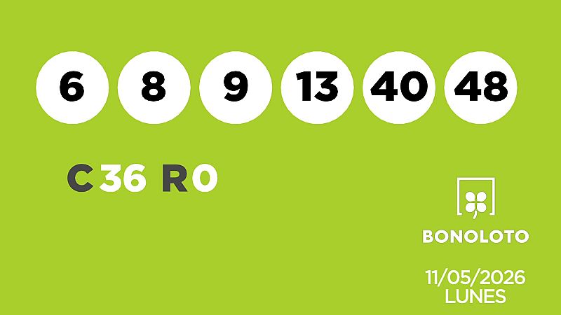 Sorteo de la Lotería Bonoloto del 11/05/2026 - Ver ahora