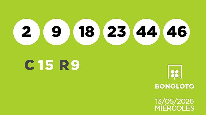 SELAE - Sorteo de la Lotería Bonoloto del 13/05/2026