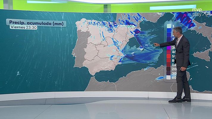 El tiempo - Precipitaciones localmente fuertes en el nordeste de Cataluña
