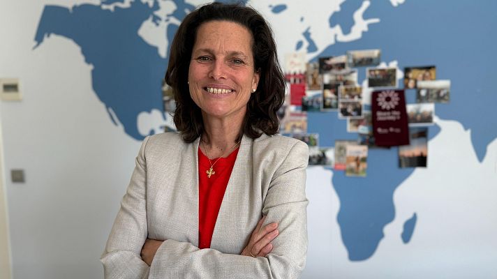  - María González, Secretaria Gral. Cáritas Española: "El papa llega en un momento muy oportuno"