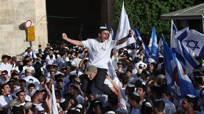  - Colonos israelíes de extrema derecha celebran el 'Día de Jerusalén" en pleno fervor nacionalista