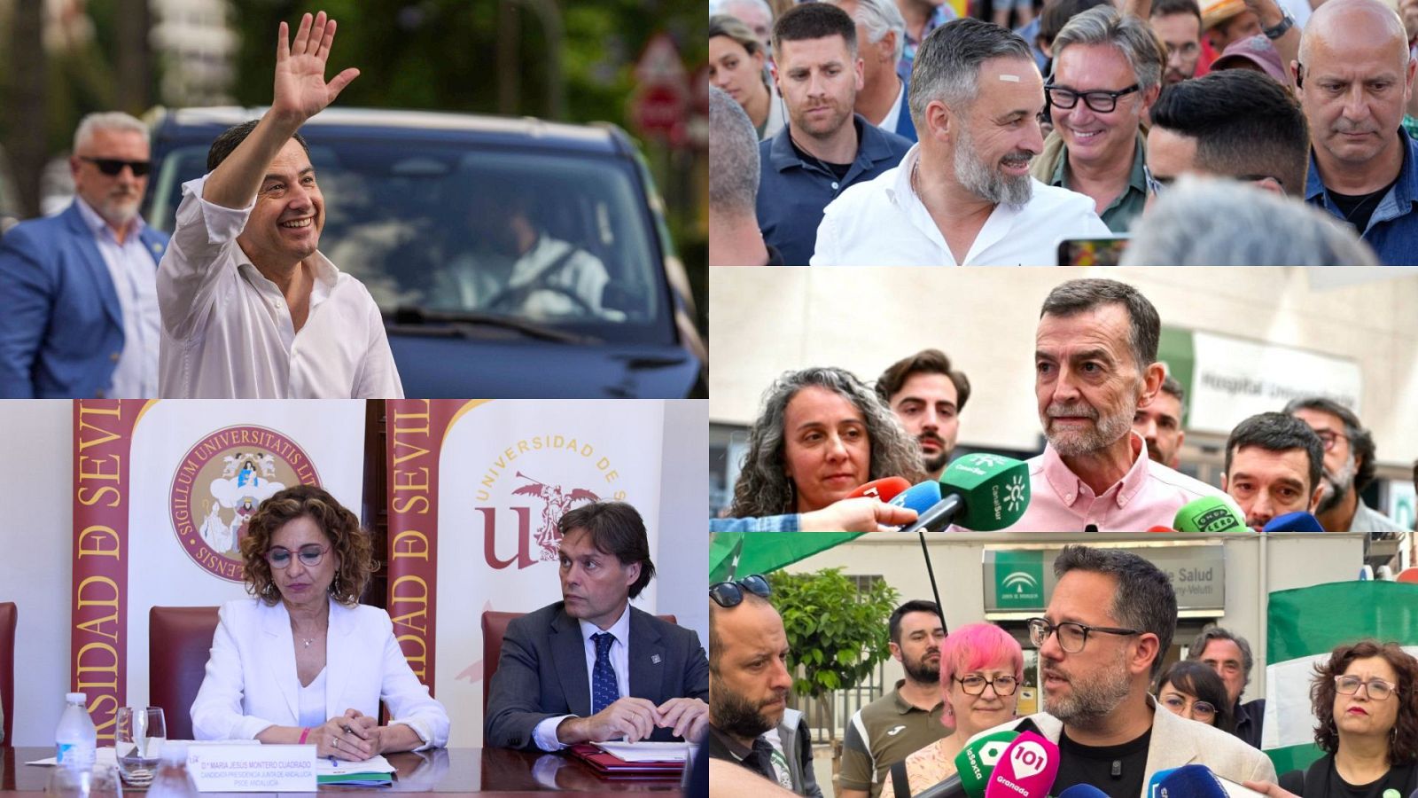 Después de dos semanas de intensa campaña electoral, esta llega a su final este viernes, y la mayoría de los candidatos van a cerrarla con actos en Sevilla, salvo el del PP, Juanma Moreno, que vuelve un día más a su tierra de origen, Málaga.