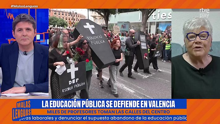 Malas lenguas - La educación pública se defiende en Valencia