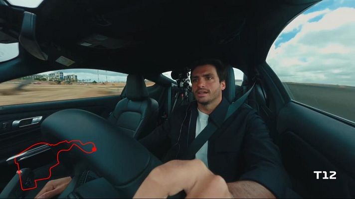 Los Deportes de La1 - Carlos Sainz prueba el trazado del Madring a cuatro meses de su estreno en la F1: "De Madrid al cielo"