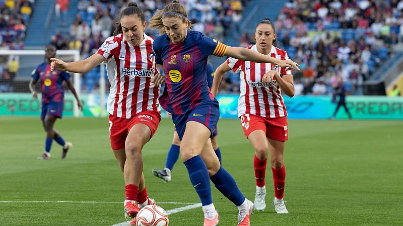 Repasa los mejores momentos del partido entre el FC Barcelona y el Atlético de Madrid, final de la Copa de la Reina de fútbol, disputado este sábado en Las Palmas de Gran Canaria. - Ver en RTVE Play