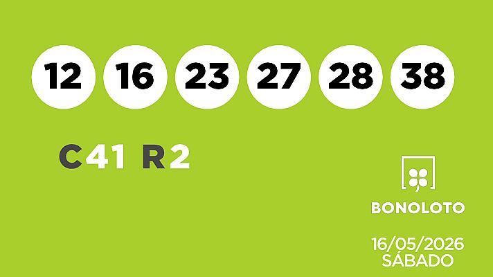 SELAE - Sorteo de la Lotería Bonoloto del 16/05/2026