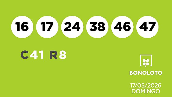 SELAE - Sorteo de la Lotería Bonoloto del 17/05/2026